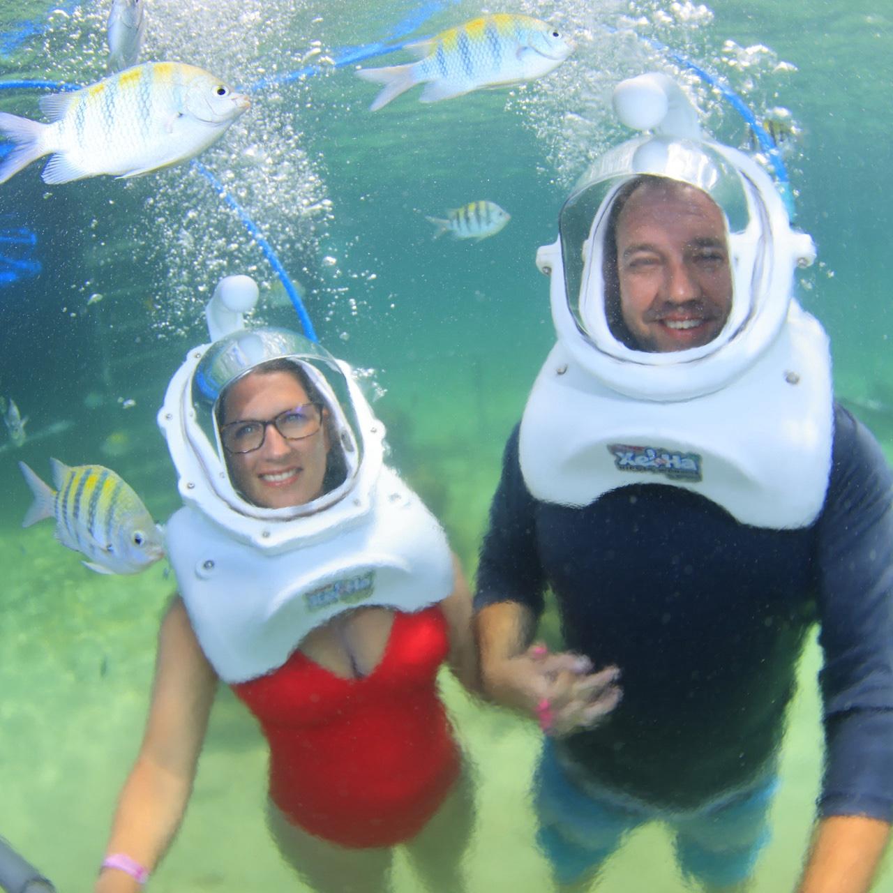 Still in love at the bottom of the Caribbean Sea.