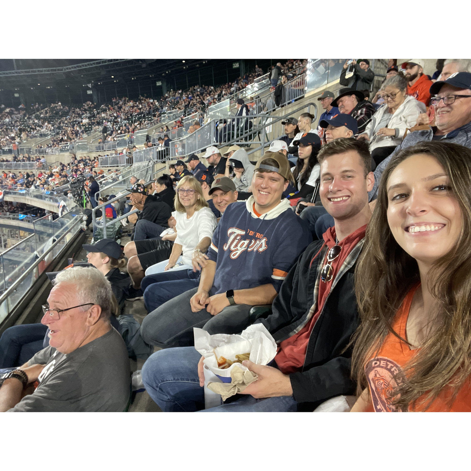 He met her family in the city of Detroit (go Tigers!)