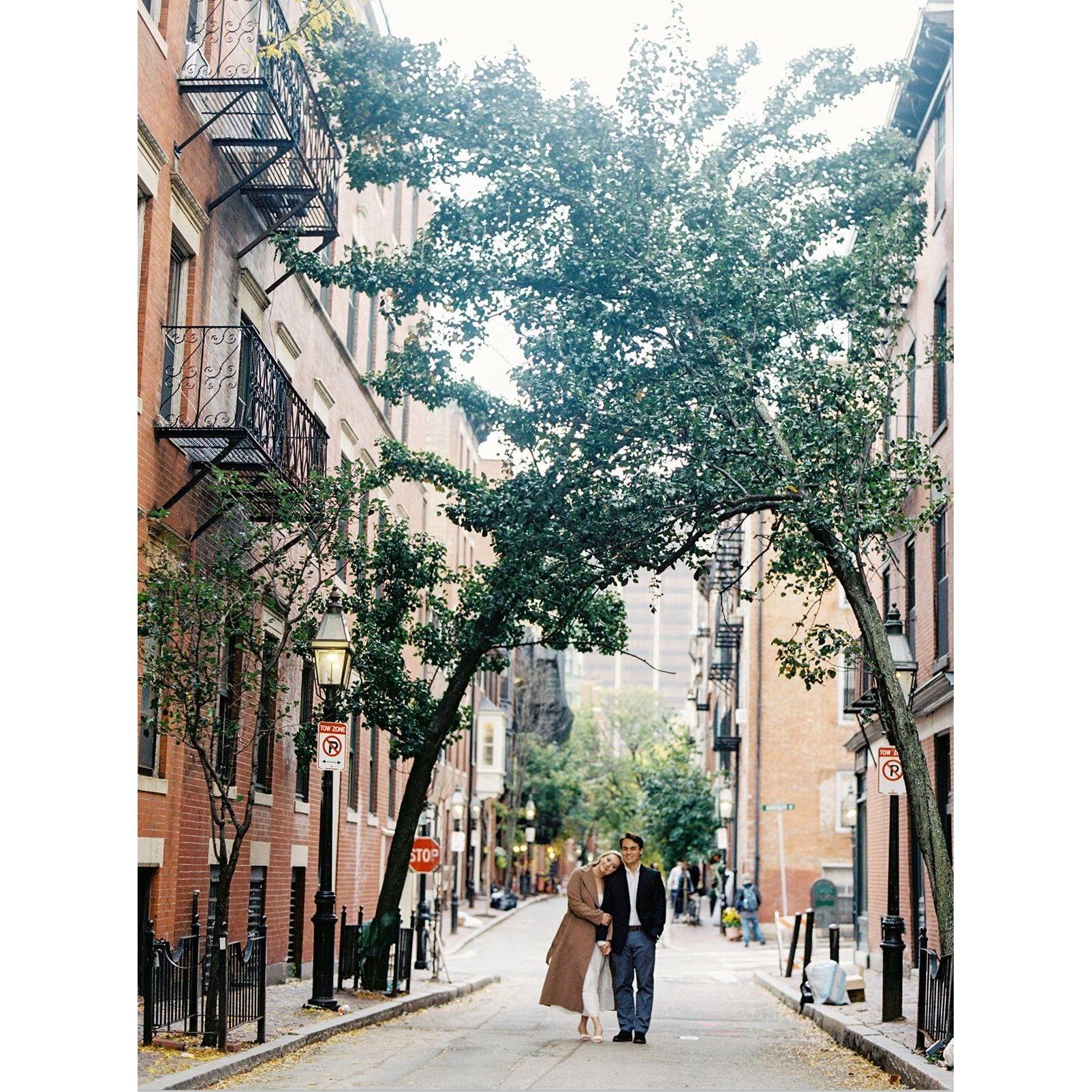 Engagement photos in Boston