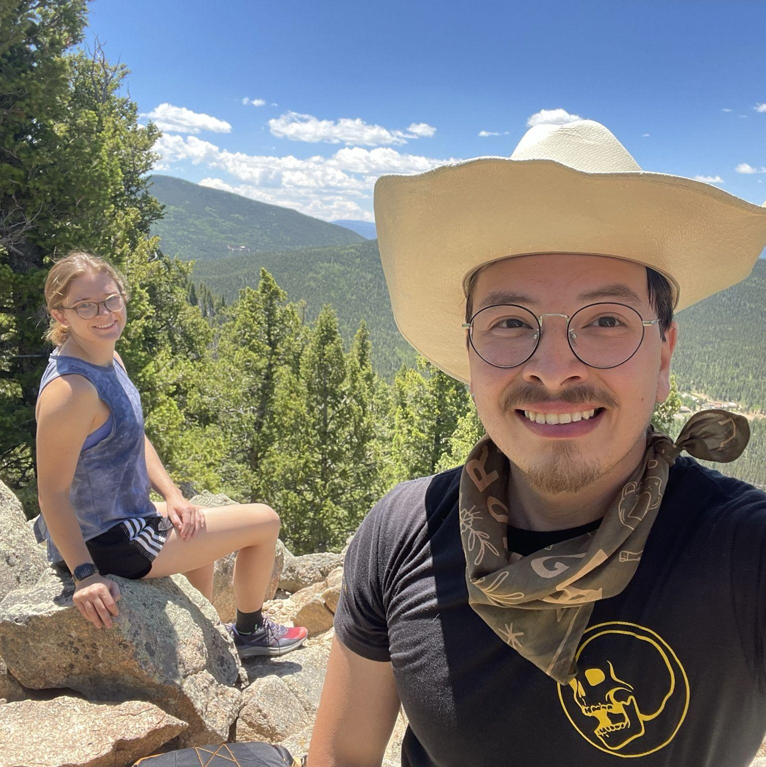 We love to hike mountains together
