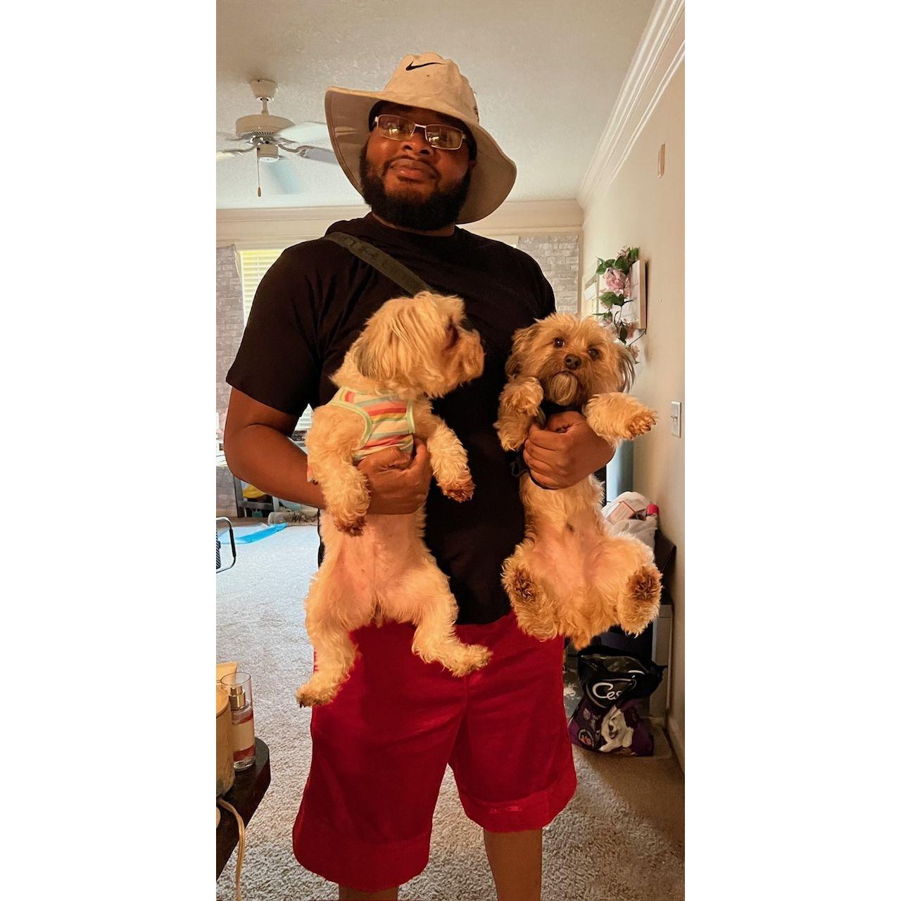 Daddy and his babies