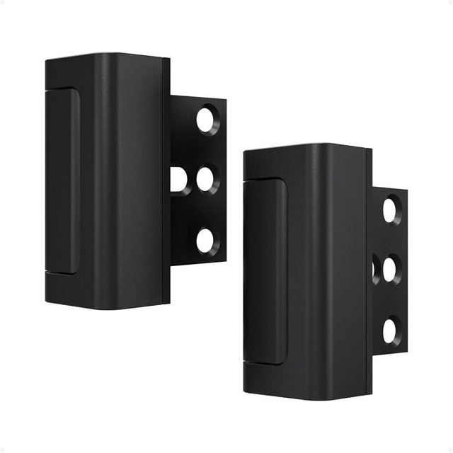 Greatalent 2Pack Home Security Door Reinforcement Lock Childproof, Door Locks for Kids Safety, Door Lock Latch Stopper for Front Door Inside Top of Door, Aluminum Construction Finish