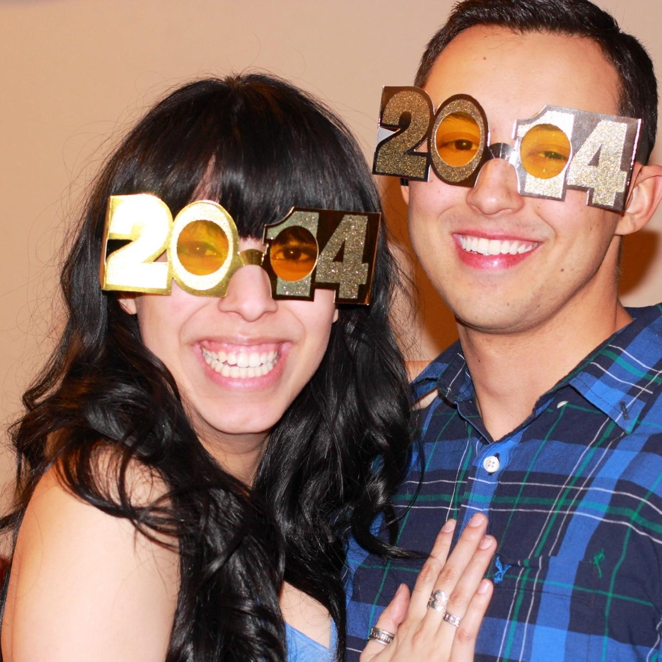 Our first kiss was midnight Jan 1, 2014