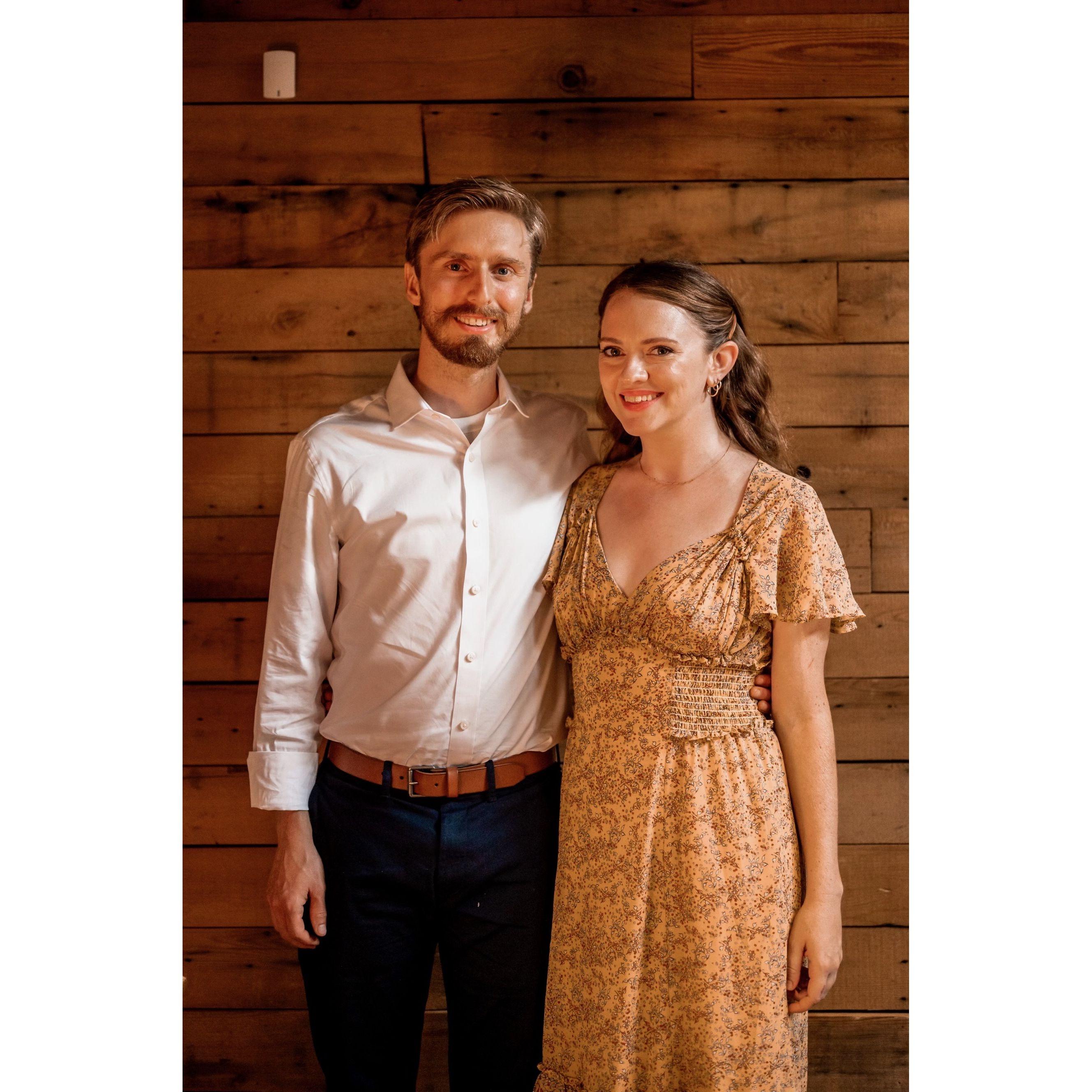Celebrating the marriage of Chris's Sister Liz and and brother in-law Isaac