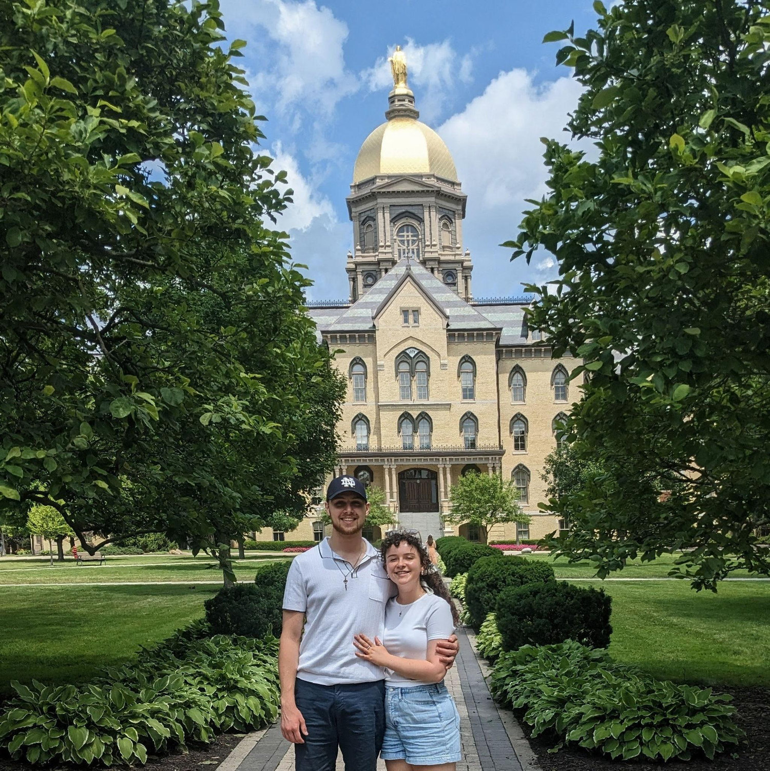 6/2025: Peter made the traditional Clark pilgrimage to South Bend, IN, with the family for friends’ wedding in the summer, and got to see a quick tour of Addie’s highlights at alma mater Notre Dame.