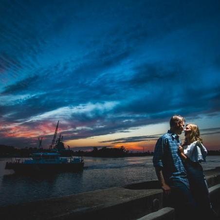 Beautiful sunset in Wilmington