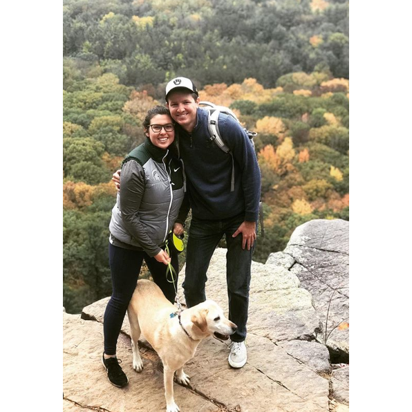 Devil's Lake is our favorite place to take Sasha for a hike