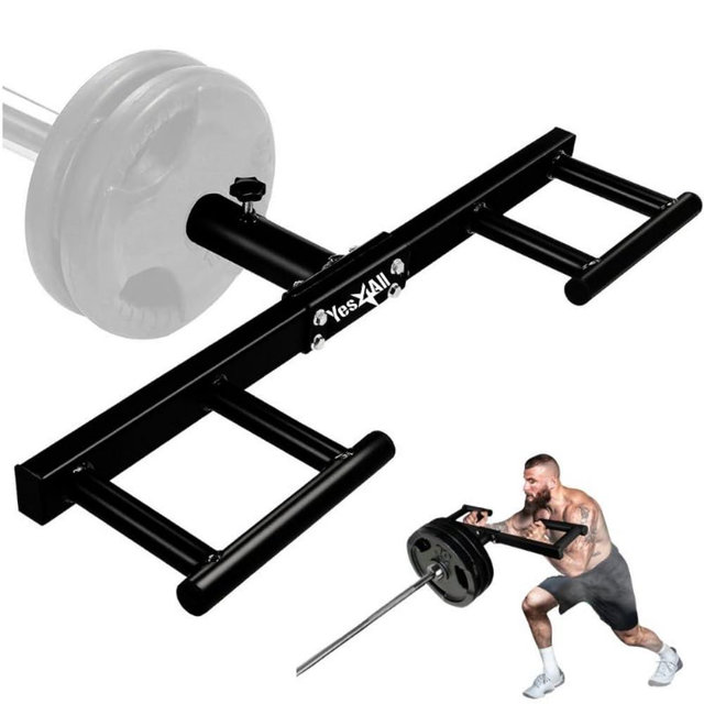 Yes4All Viking Press, Landmine Handle Attachment for 2-Inch Olympic Barbell – 3 Hand Grip Positions - Support Home Gym for Deadlift, Squat Workout, Increased Versatility