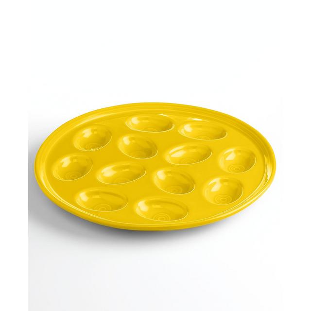 Fiesta Sunflower Egg Plate