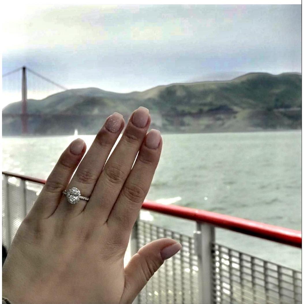 The day we got engaged. April 15, 2017 San Francisco, CA