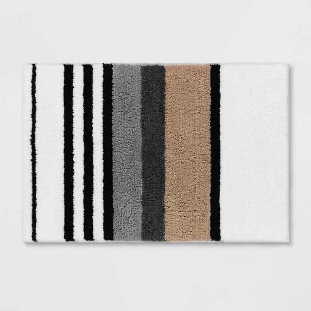 20"x30" Century Striped Tufted Bath Rug Beige - Room Essentials™