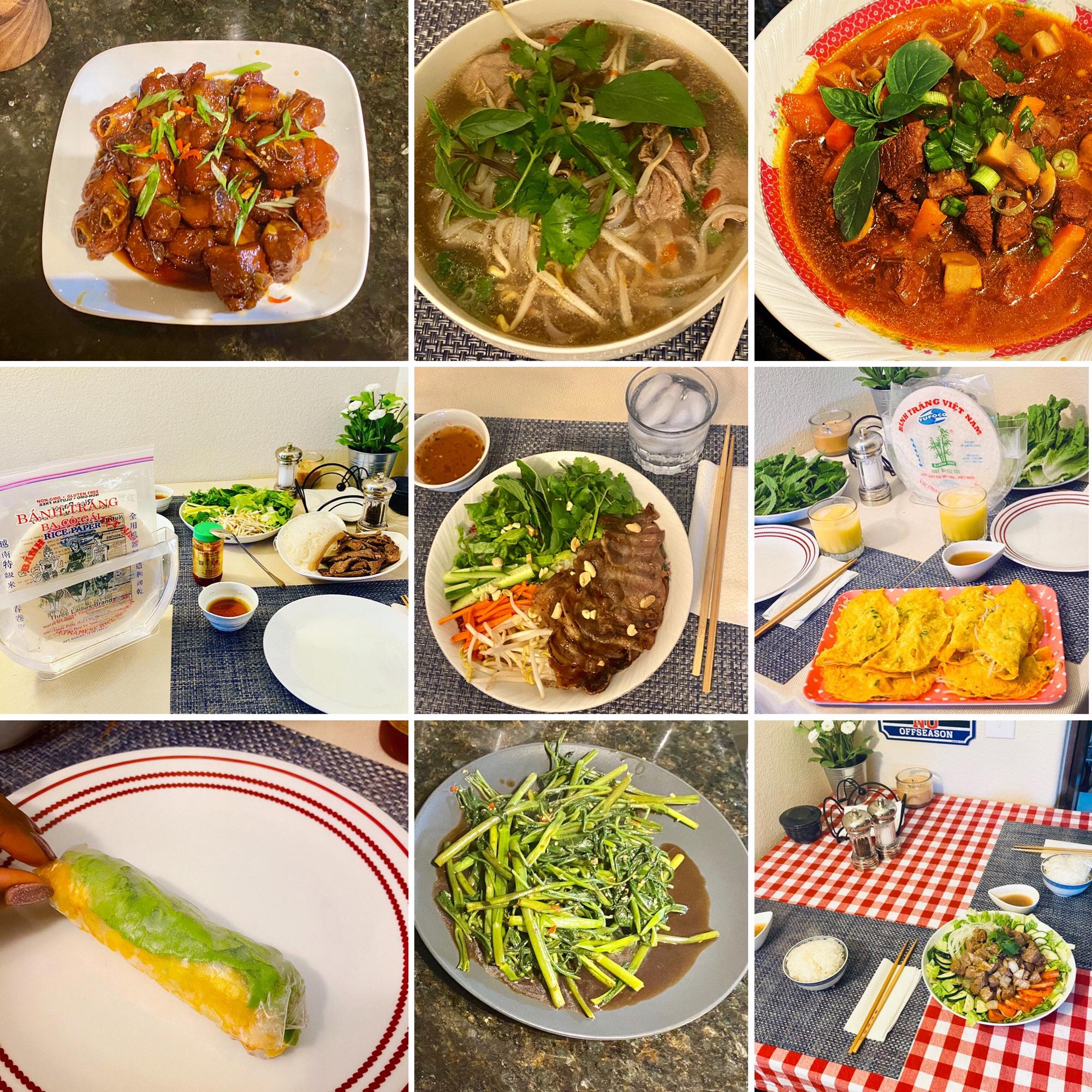 Thanks to Trung's Mom and Sister in Law, Kristin has enjoyed learning to make several Vietnamese dishes.
