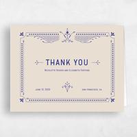 Blue Wedding Thank You - Augusta Type