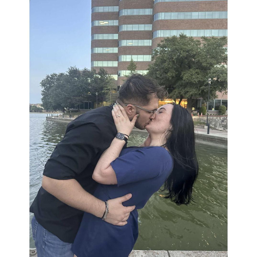 The day Zach proposed!