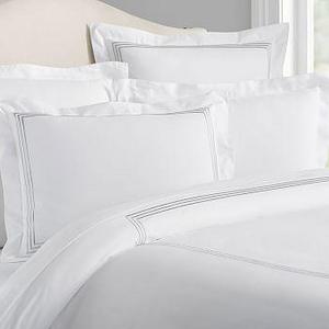 Grand Organic Duvet Cover, Full/Queen, Gray Mist