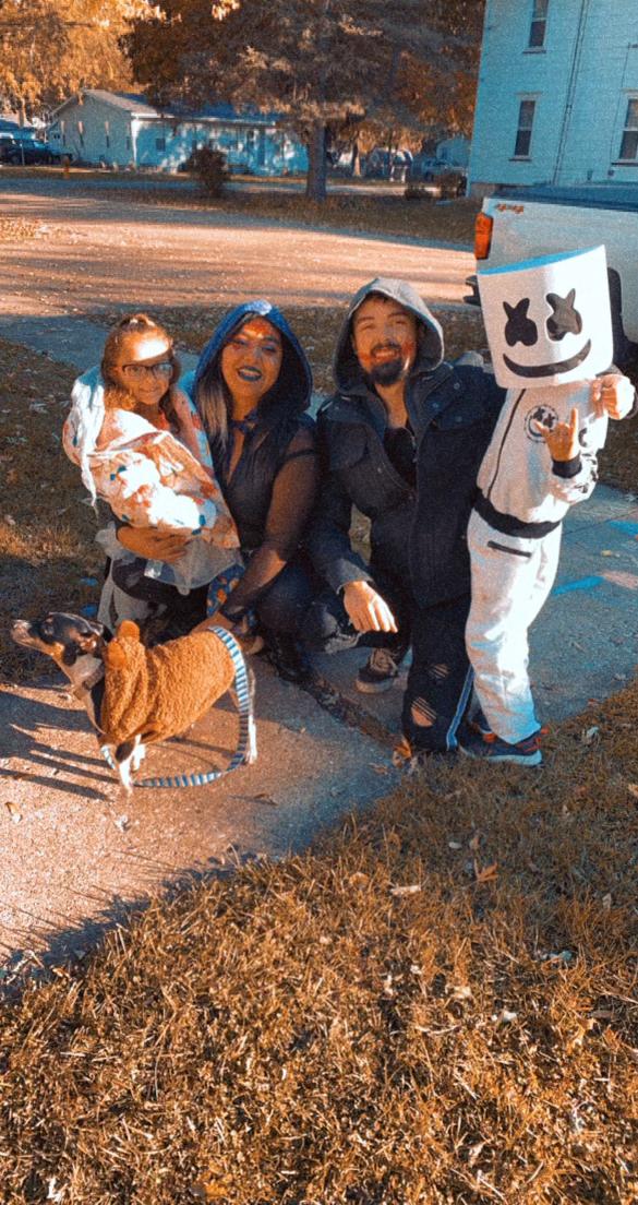 Halloween with a friend’s niece and nephew. AND TOBY!!