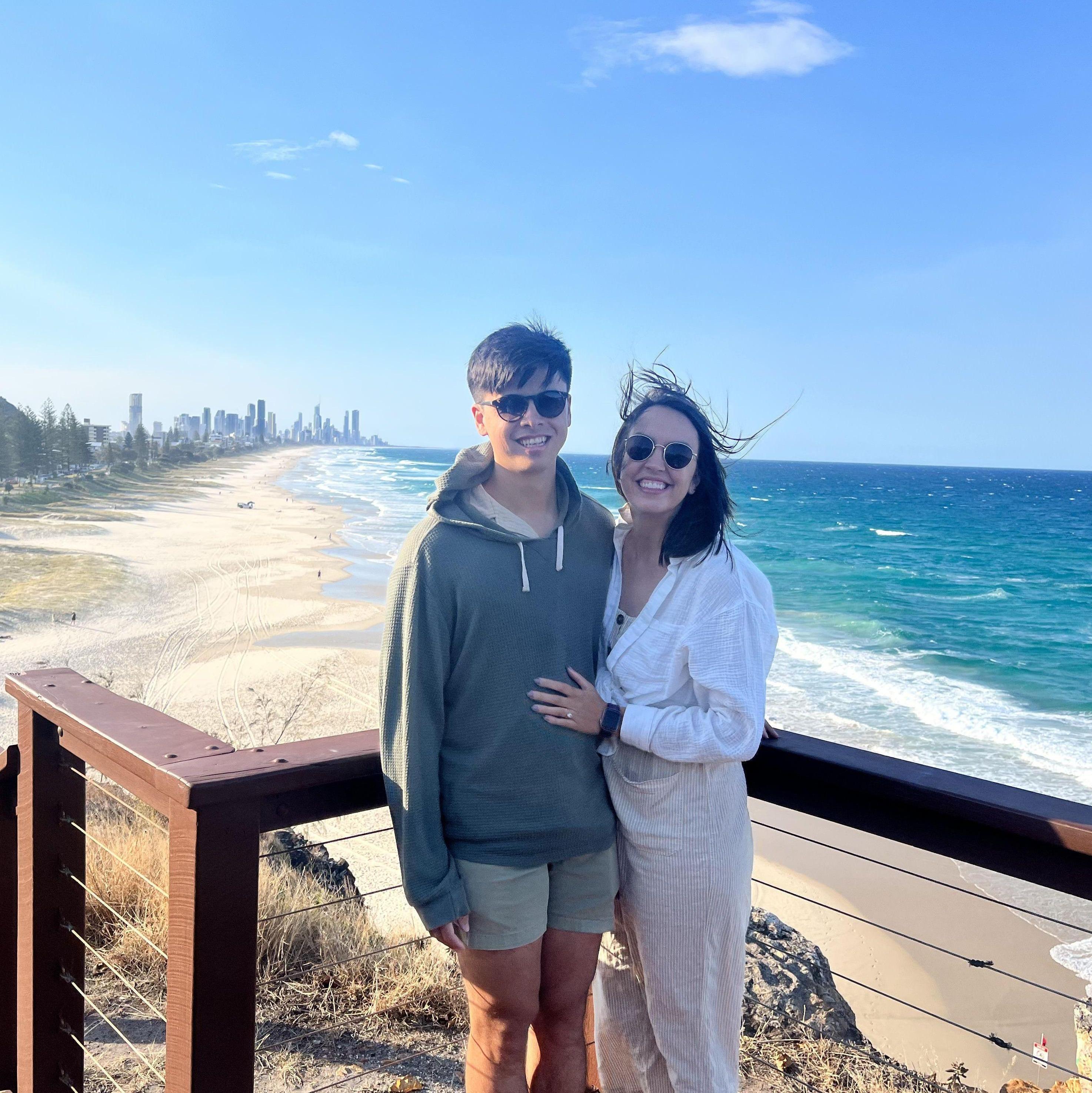 Windy skyline photo off the Gold Coast in Australia