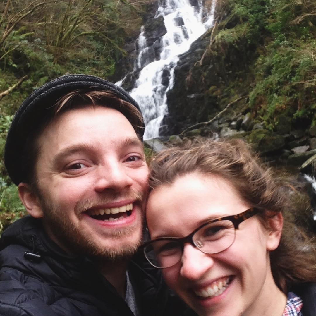 Just before we took this photo at the Torc Waterfall in Killarney, Ireland, Charlie proved that he really loved Johanna by walking up the Cardiac Steps (basically a mountain) so she could see the view