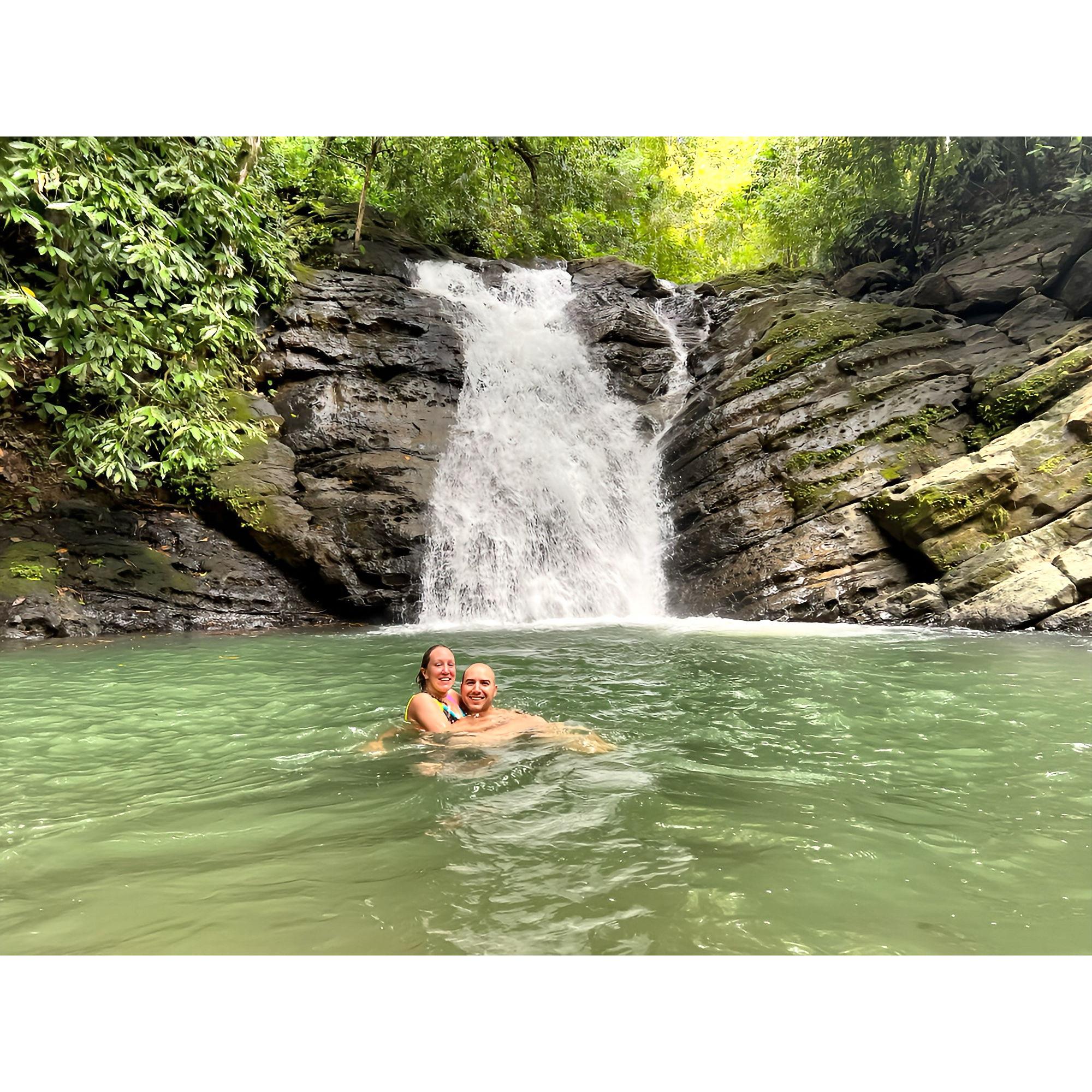 Waterfall Costa Rica-- memorable moment
