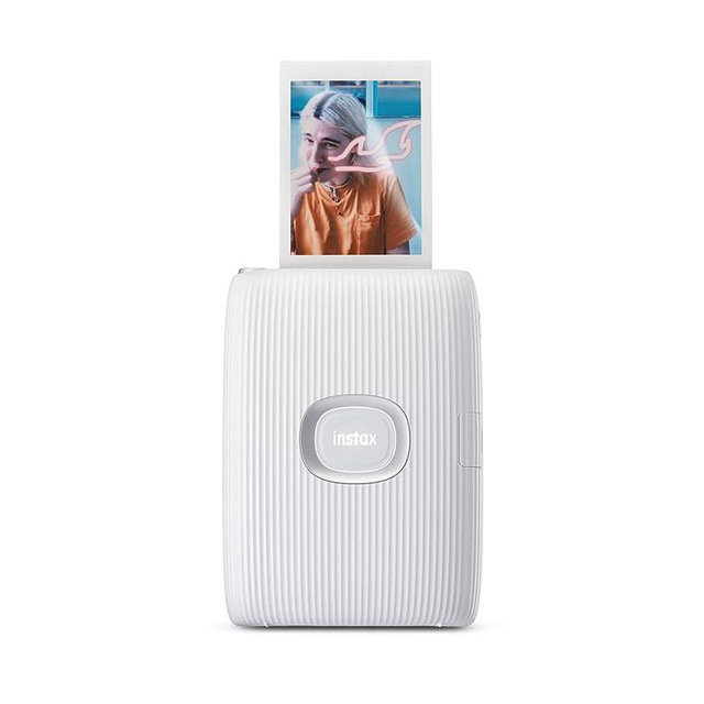Fujifilm Instax Mini Link 2 Smartphone Photo Printer, Wireless, Portable, and Lightweight Instant Film Printer, Bluetooth, Compatible on iPhone IOS or Android Devices - Clay White (Renewed)