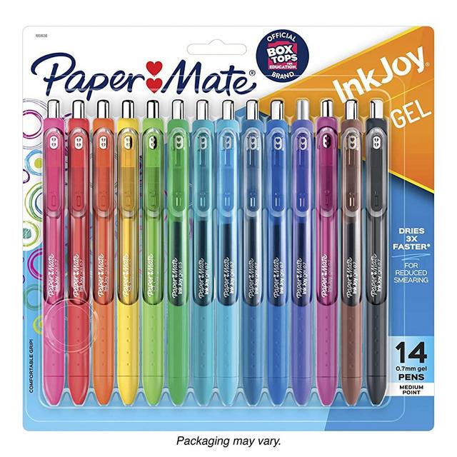 Paper Mate Gel Pens, InkJoy Pens, Medium Point, Assorted, 14 Count
