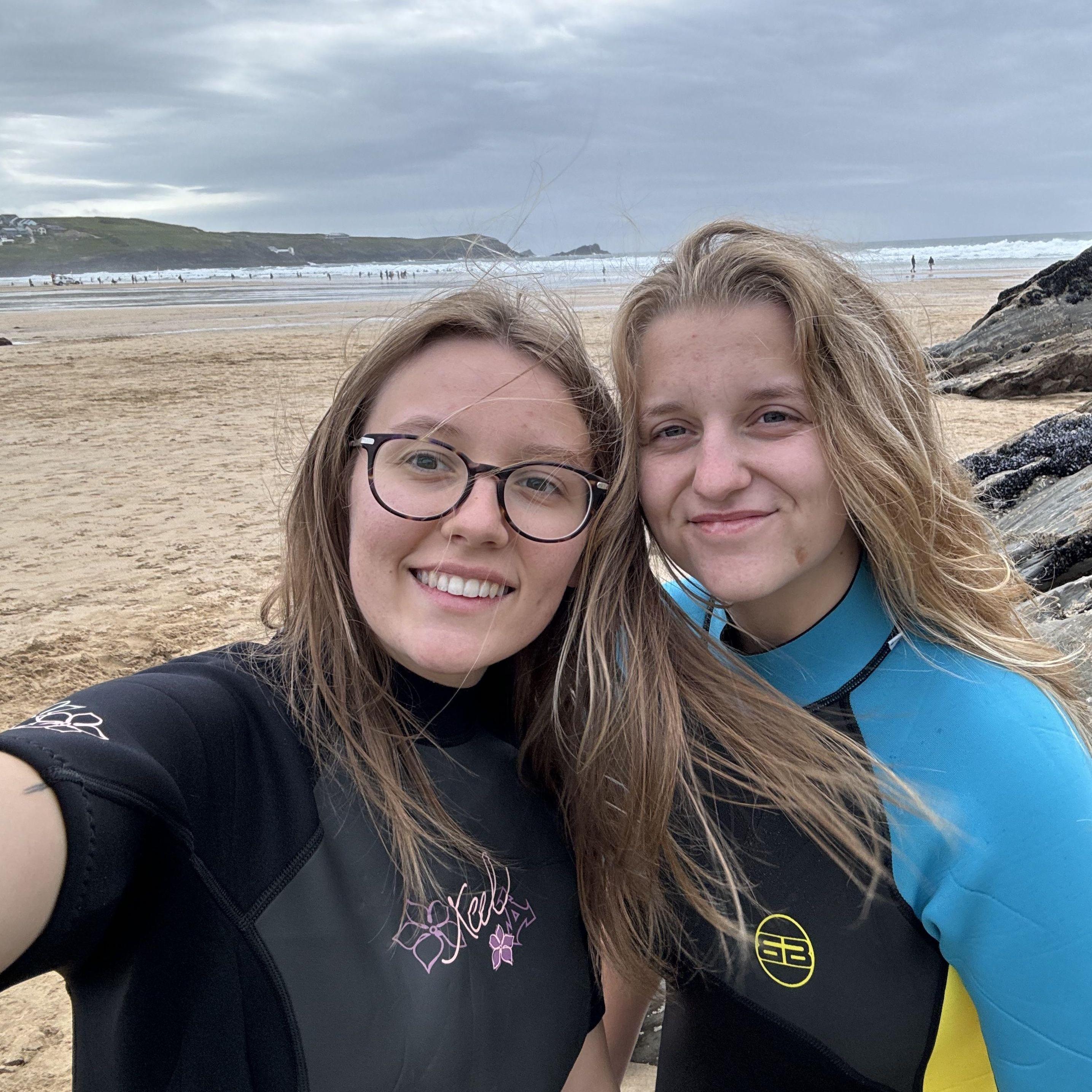 Bodyboarding at Fistral Beach