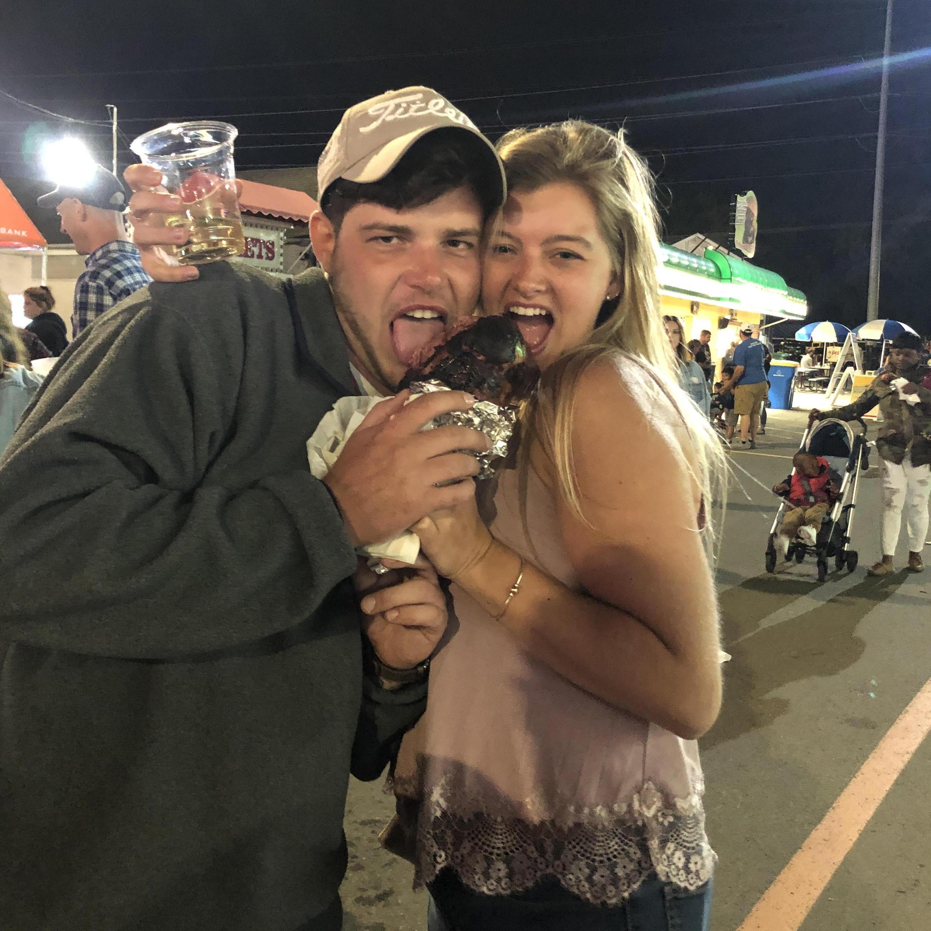 Our favorite treat at any fair, turkey legs!!