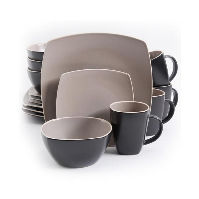 Soho Lounge Matte 16 Piece Dinnerware Set