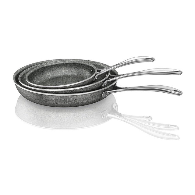 Henckels Capri Granitium 3-pc Aluminum Nonstick Fry Pan Set