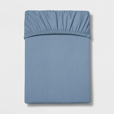 King 300 Thread Count Ultra Soft Fitted Sheet Set Light Indigo - Threshold&#153;