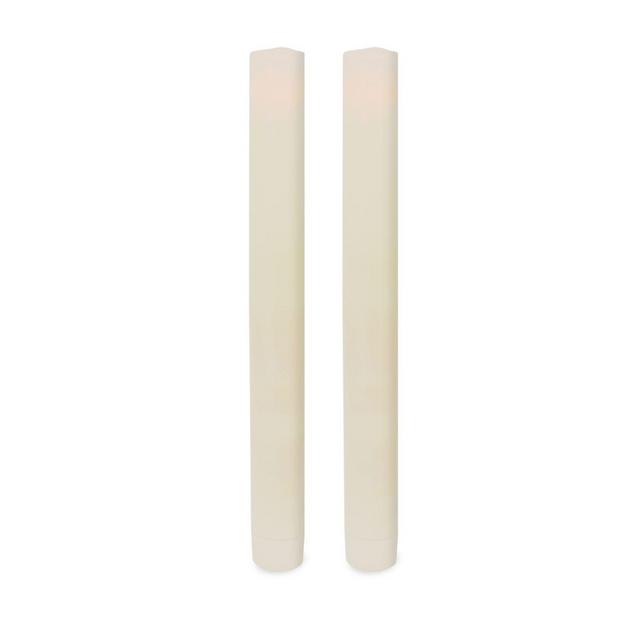 Brightly 9-Inch LED Taper Candles in Ivory (Set of 2)