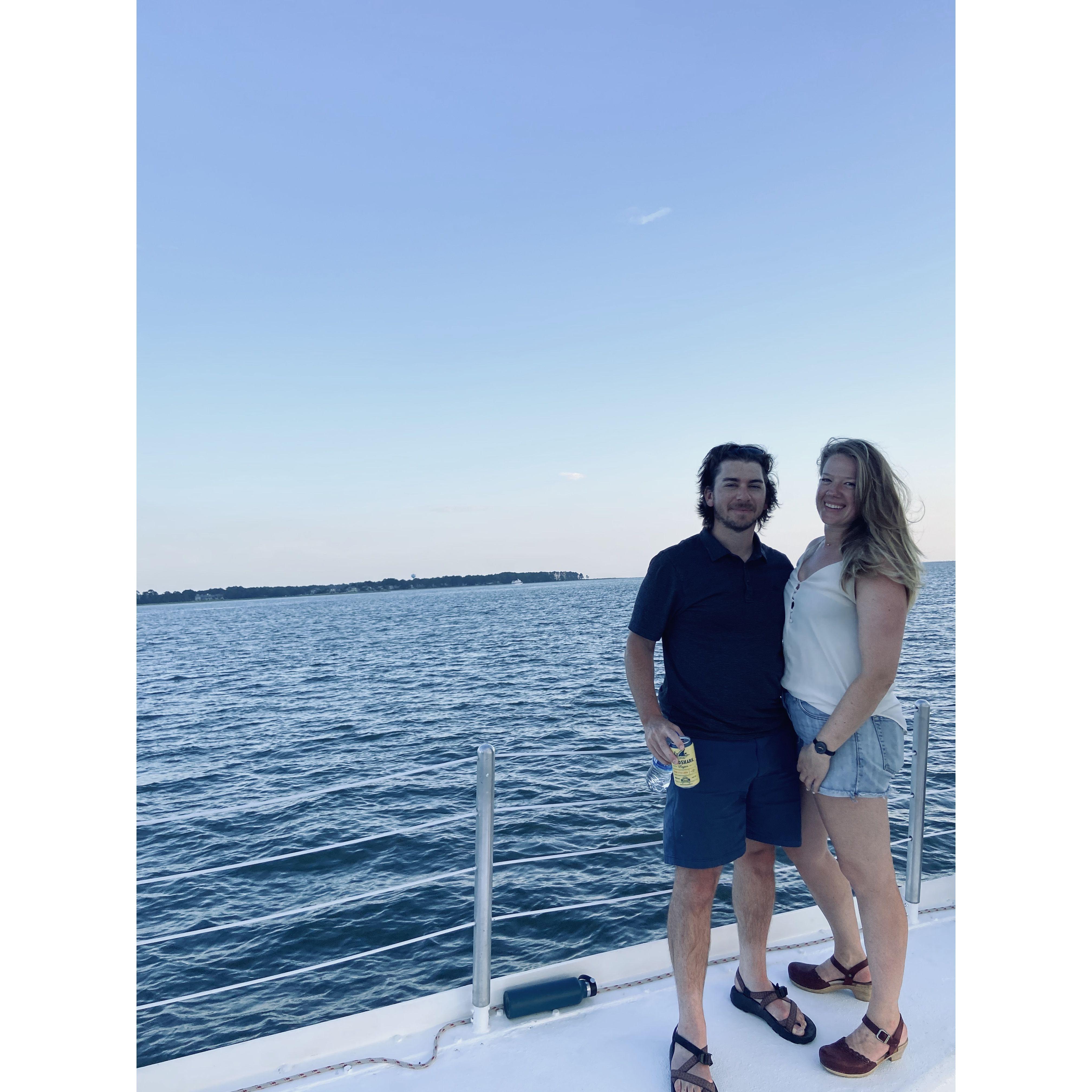 On a boat!