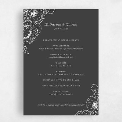 Black Wedding Program - Rooftop