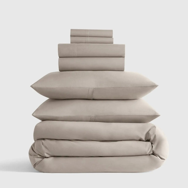 Organic Crisp Percale Deluxe Bedding Bundle - King