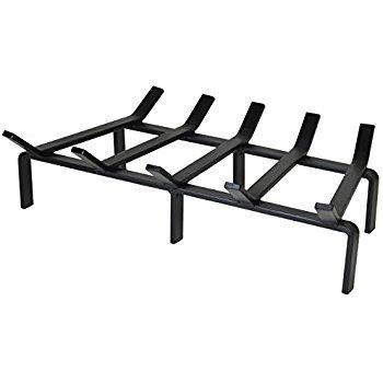 Panacea Products Corp 18" Black Wrought Iron Fireplace Grate 15450Tv