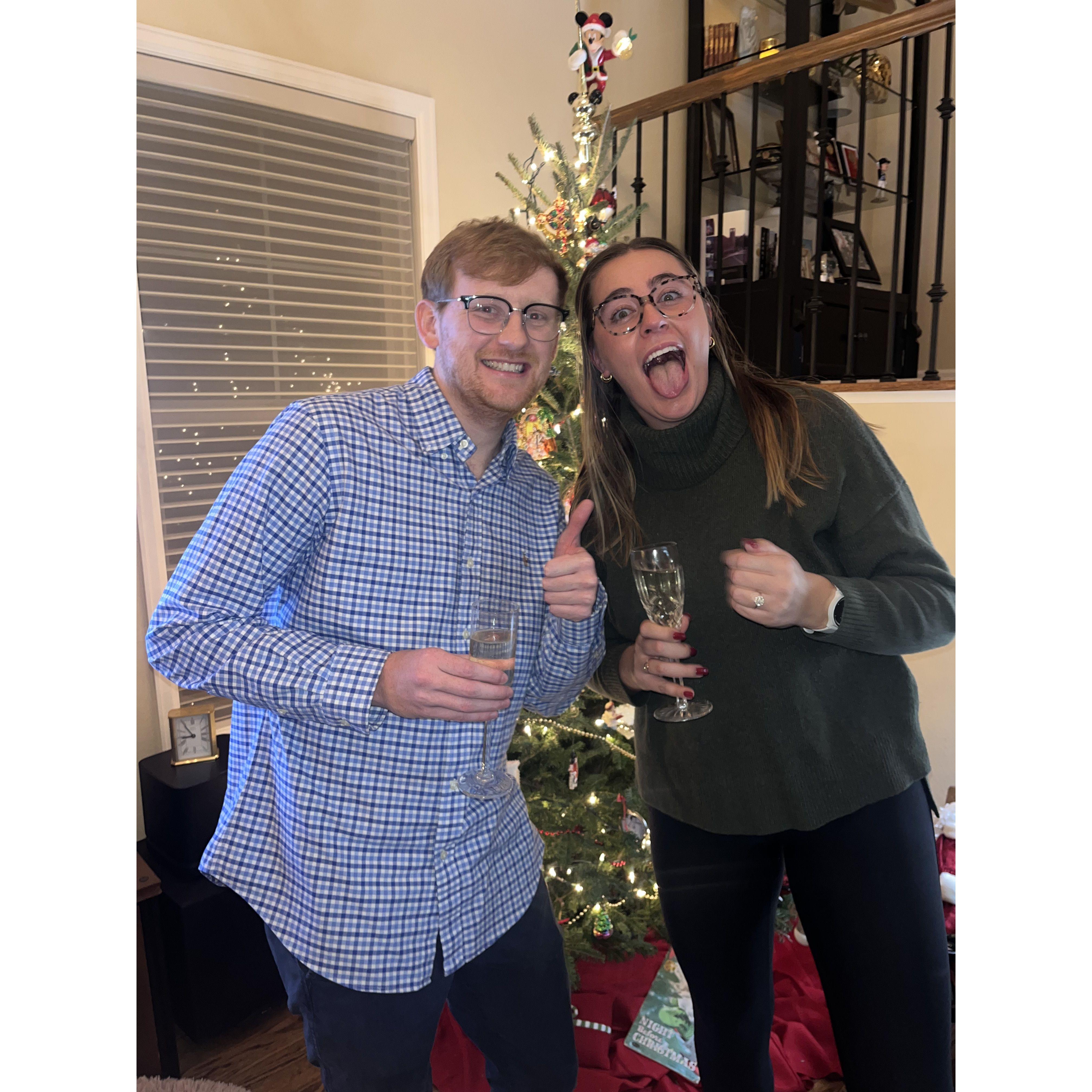 December 14th, 2024-- The night we got engaged!