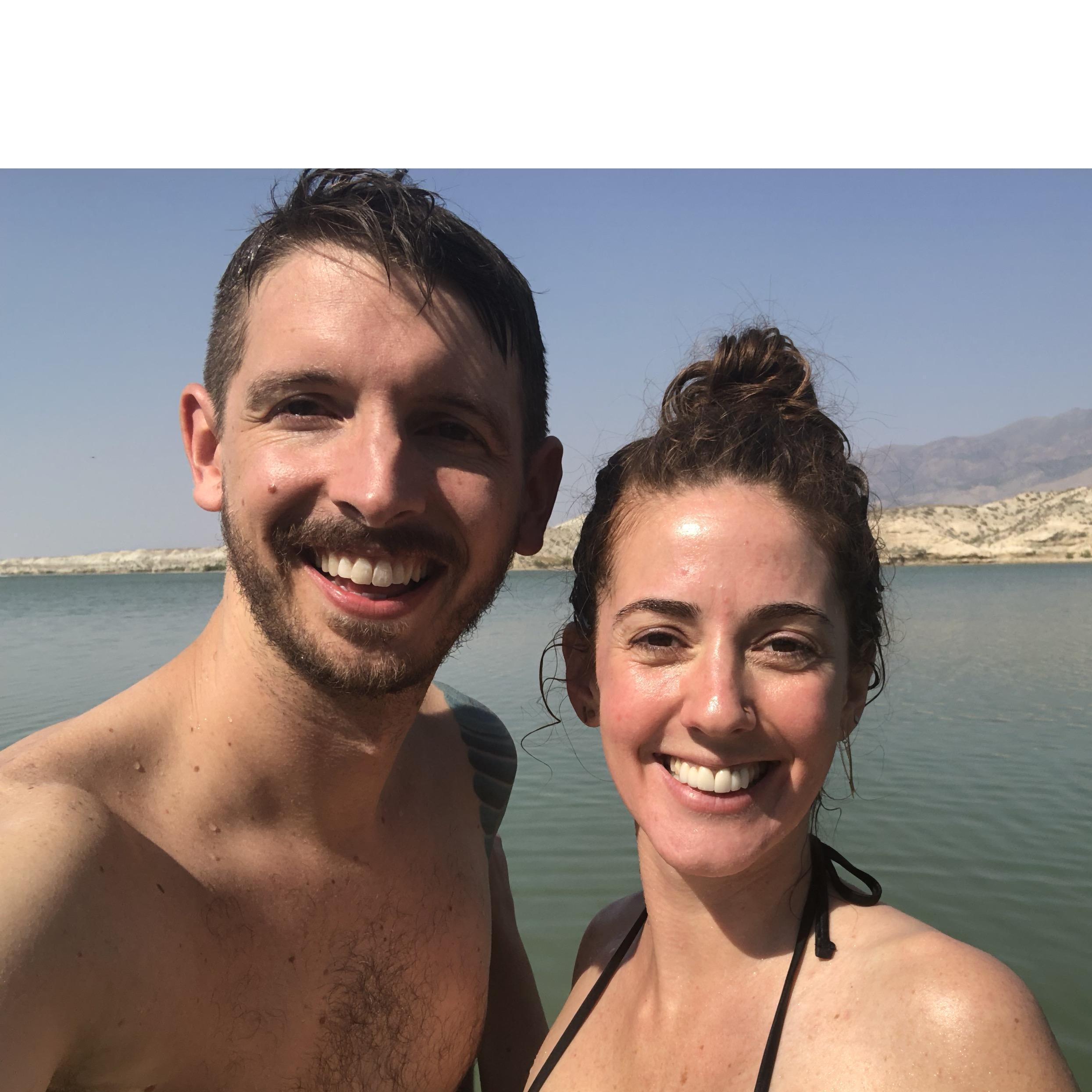 A reservoir in Nevada, where we stopped on our cross country road trip.