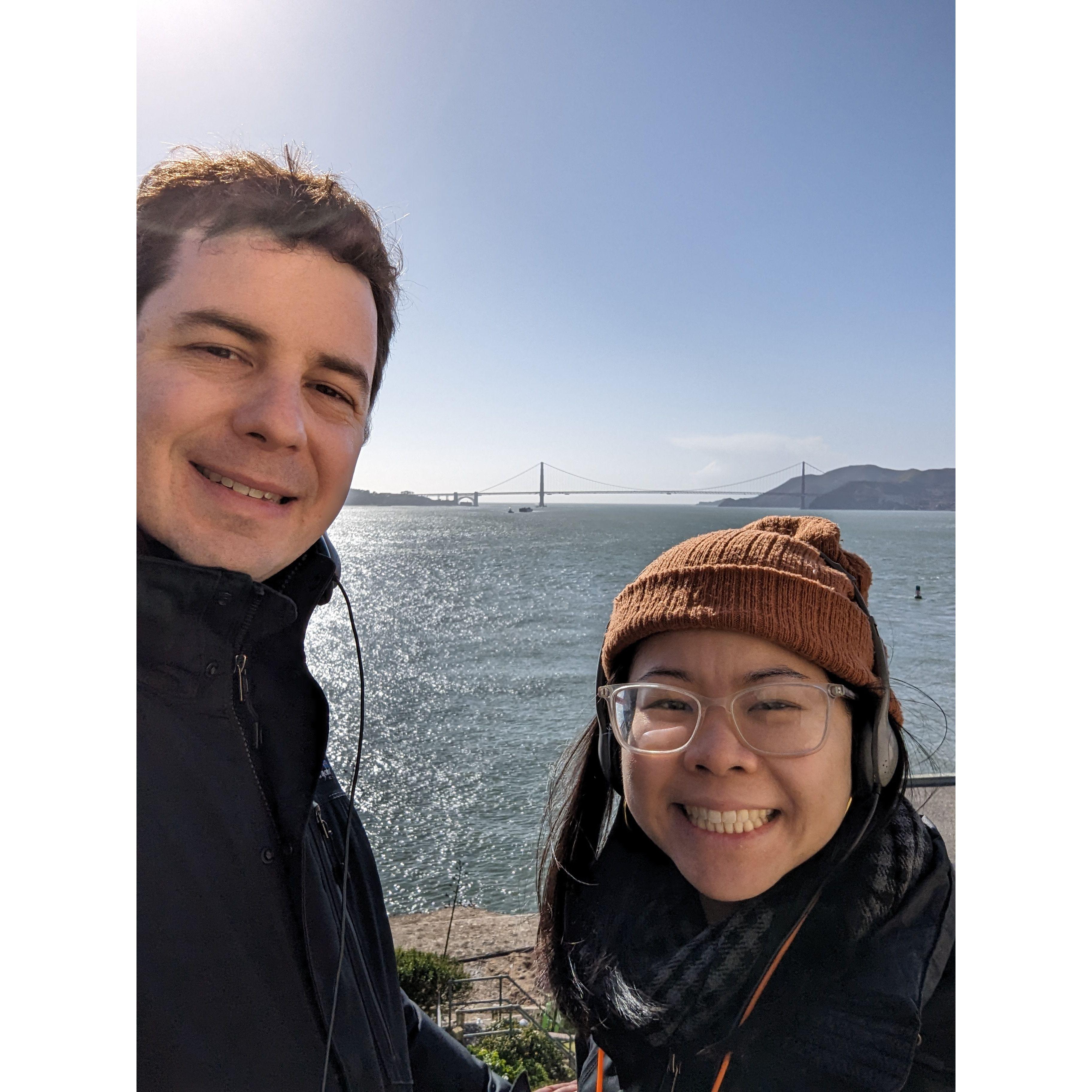 San Francisco. Scott always sneaks Pearly along on work trips to the west coast.