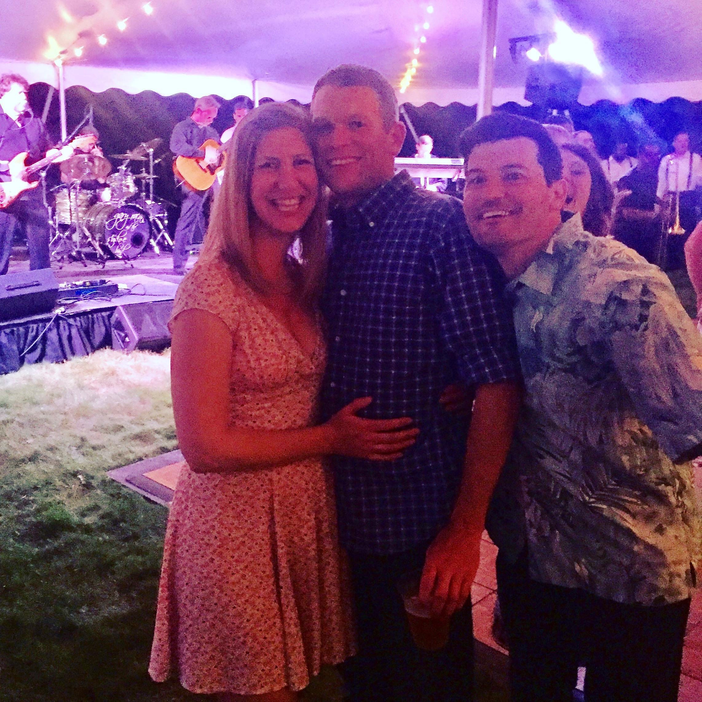 At the Ward's Wedding... also the night Matt first said "I love you" - to Lauren, not Tommy (for Tommy, that happened Long ago) That's Louie in the picture. He is cool too.