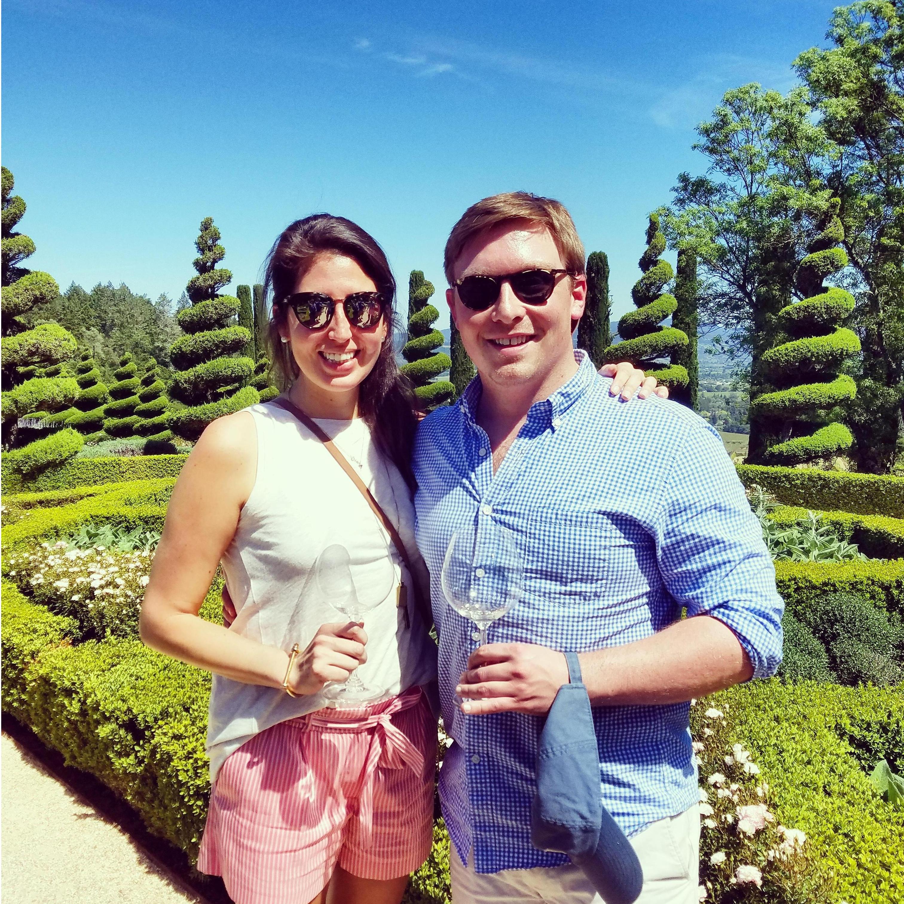 Our first trip to Napa- or as Drew calls it, "Adult Disneyland."