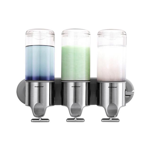 simplehuman Bath Accessories, Wall Mount Triple Pump