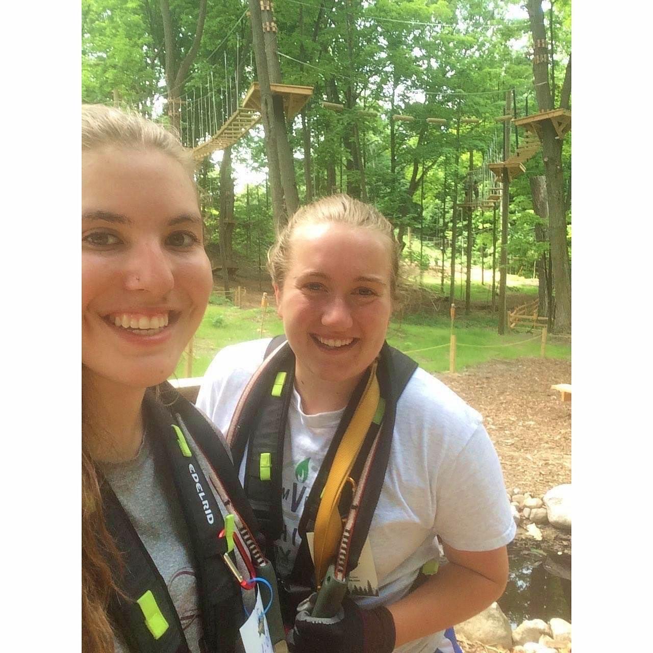 We were very unwell after this ropes course experience but still had fun? 2015
