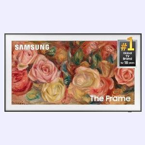 SAMSUNG The Frame Series QN55LS03D 55-Inch QLED 4K Smart TV LS03D, Class, Quantum HDR, w/Dolby Atmos, Art Mode, Anti-Reflection, Customizable Frame, Slim Fit Wall Mount, Alexa Built-in, 2024 Model