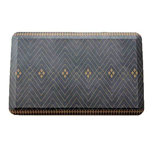 Anti Fatigue Comfort Floor Mat By Sky Mats -Commercial Grade Quality Perfect for Standup Desks, Kitchens, and Garages - Relieves Foot, Knee, and Back Pain (20x39x3/4-Inch, Indigo Deco)