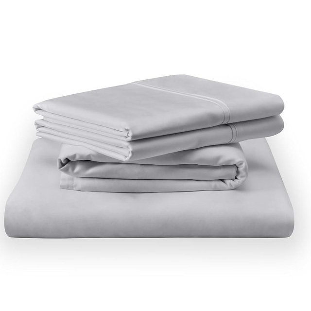 TEMPUR Classic Cotton Sheet Set Sleepy Silver Mist - Queen