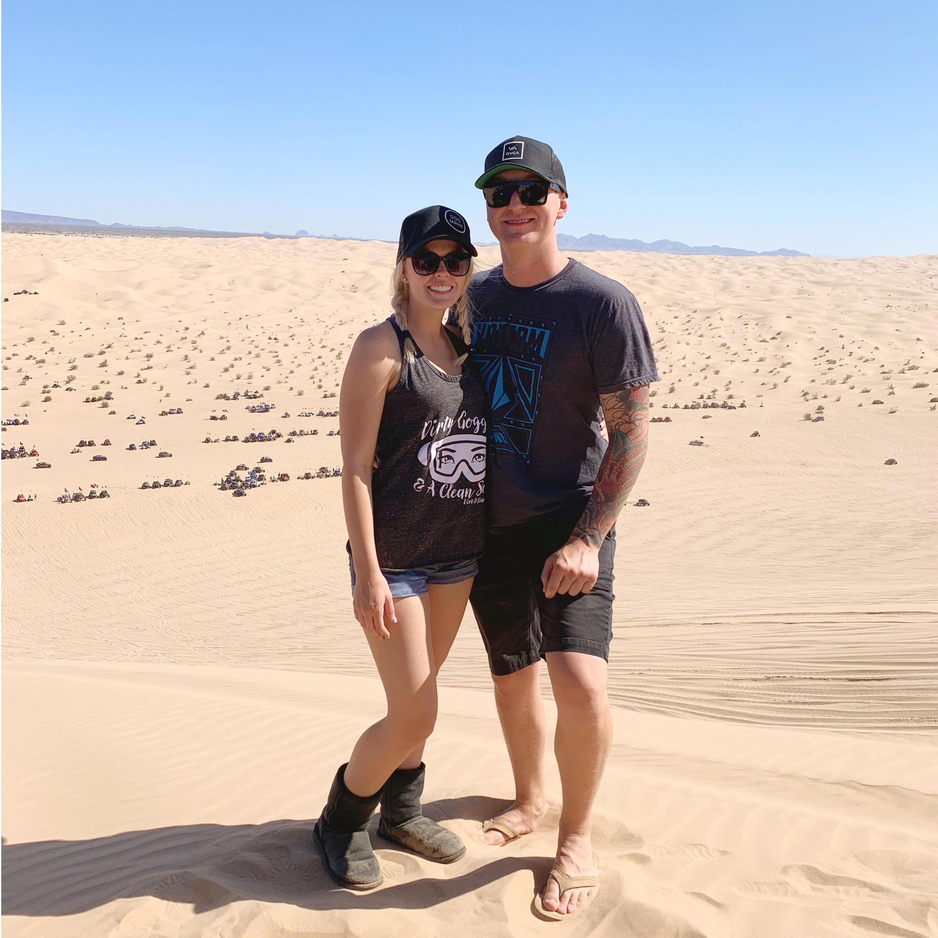 Our favorite place, Glamis Sand Dunes.