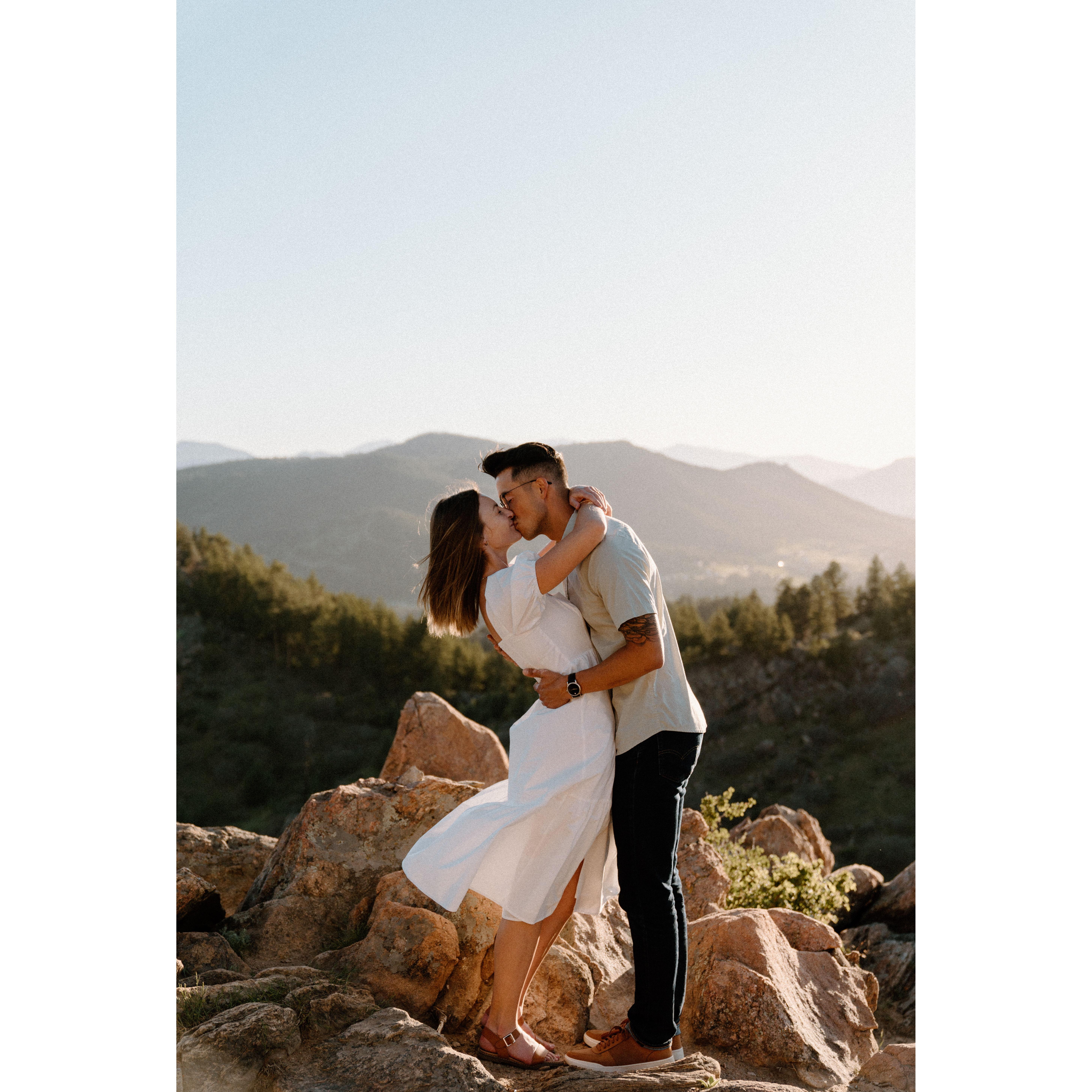 Engagement photos at Mt. Falcon