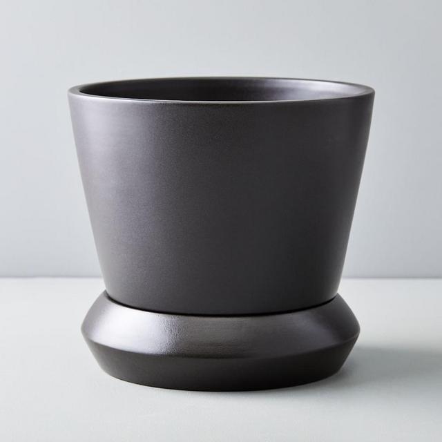 Totem Tabletop Planters, Black, Large