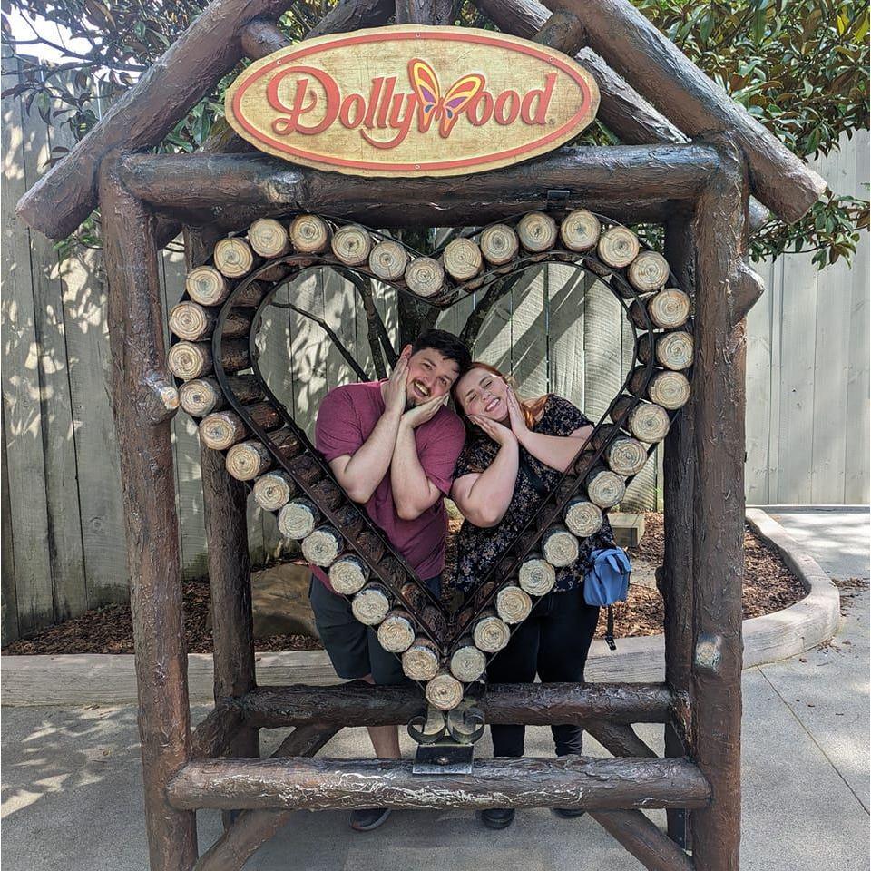 We got engaged at Dollywood.