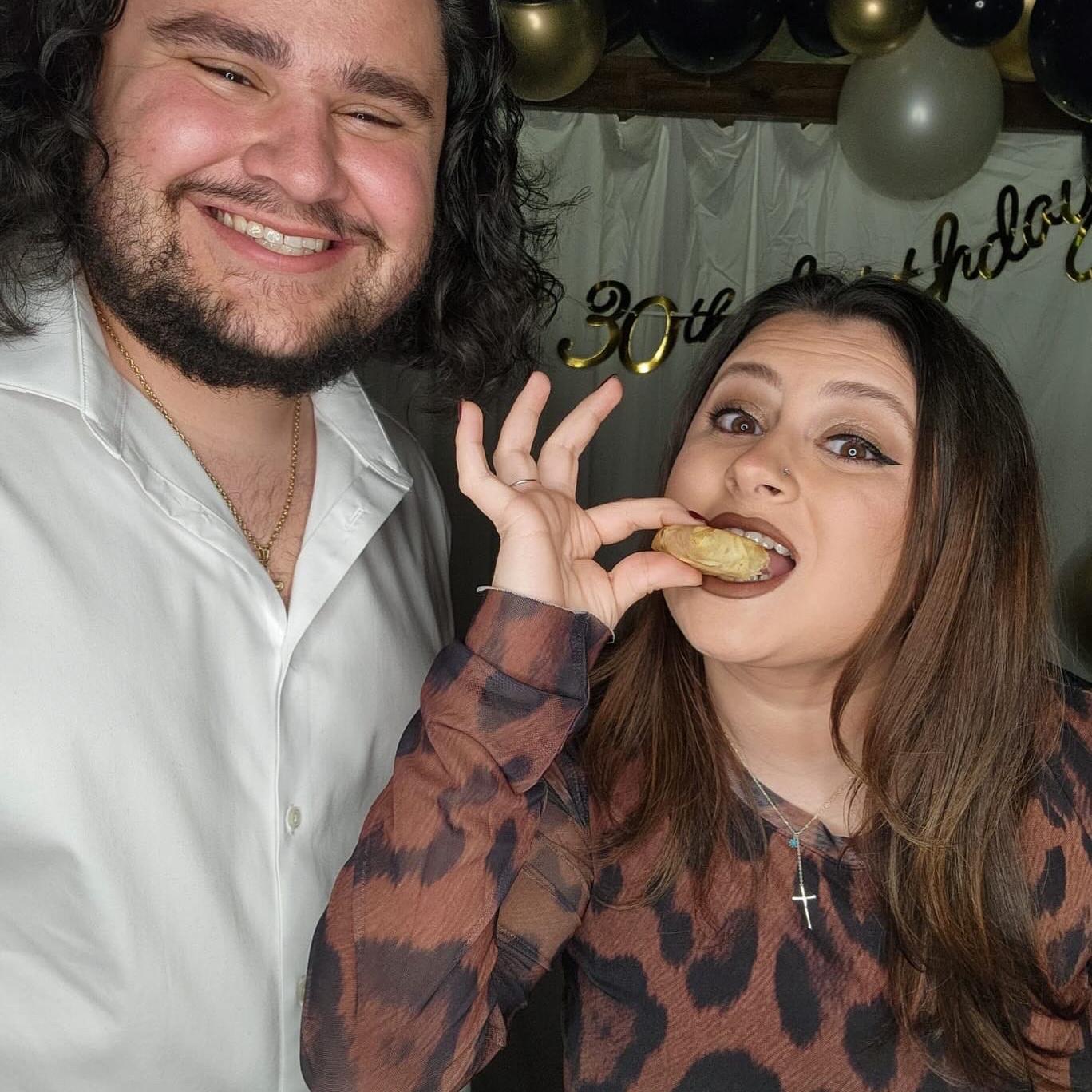 Celebrating Georgia's and 2 other friends' birthday together... Tiropita style.